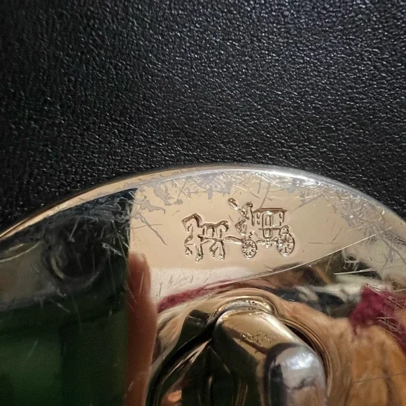 Coach Black Leather Turn lock Shoulder Hobo Bag - Picture 4 of 6